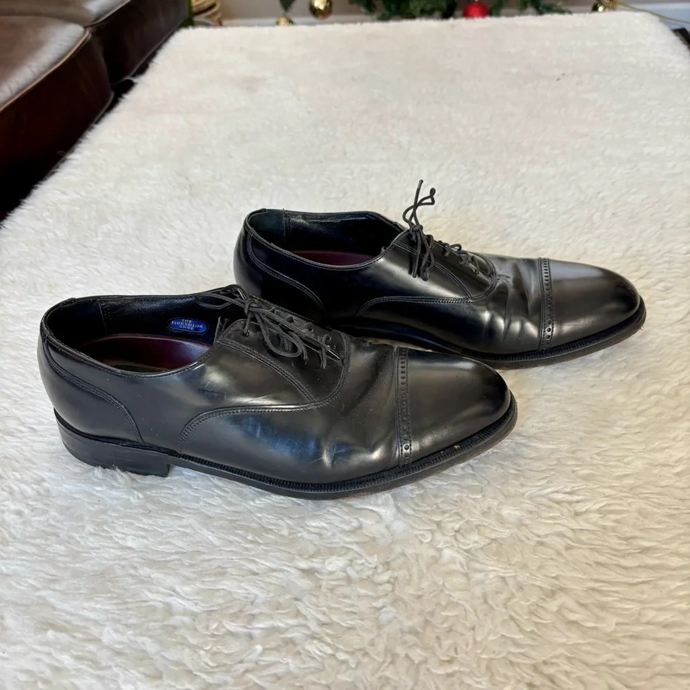Florsheim Black Leather Oxford Men’s Shoes size 8 D